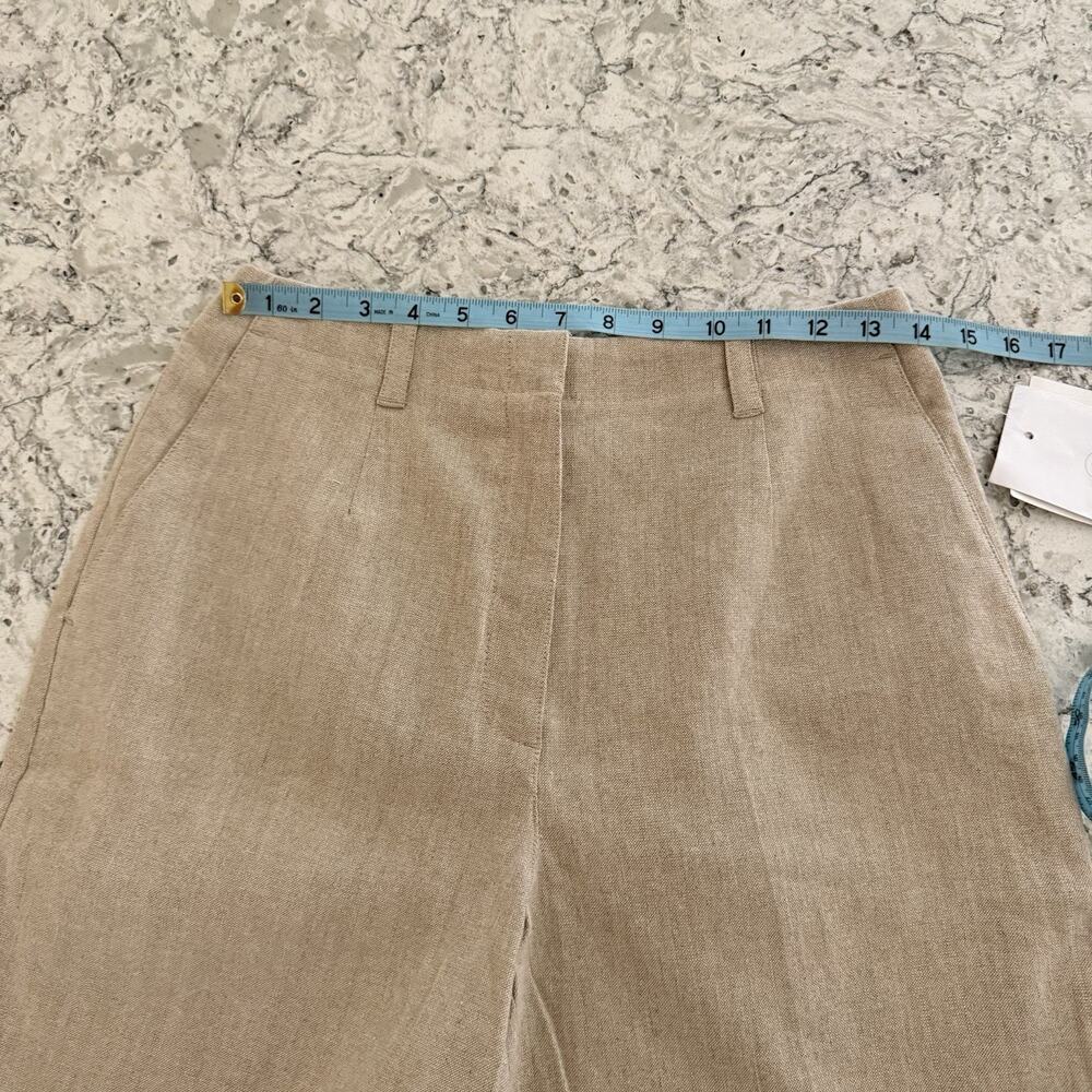 Y2K Vintage Liz Claiborne Lizsport Linen Blend Shorts Womens 8 NWT Tailored 28W - Picture 5 of 14
